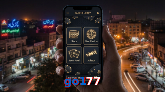 Main screen of Go177 app page for PK players